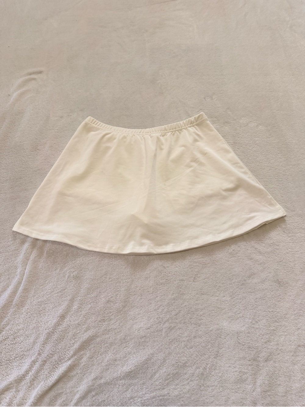 SHEIN Cream A-Line Mini Skirt